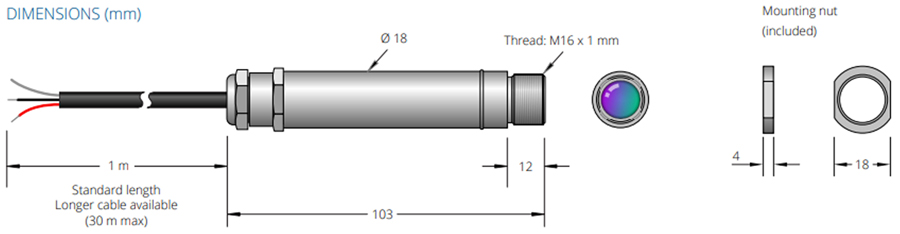 CAM BIEN NHIET DO KHONG TIEP XUC PC151HT-0