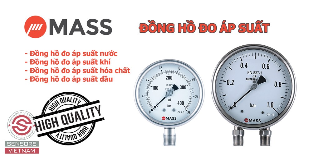 ĐỒNG HỒ ÁP SUẤT MẶT 100MM