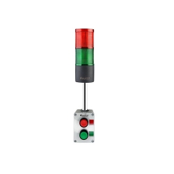 ĐÈN BÁO ĐỘNG CÔNG NGHIỆP DẠNG NÚT NHẤN 2 TẦNG CÓ CÒI MUCCO SNT-70A-FB2-10U (220V AC)