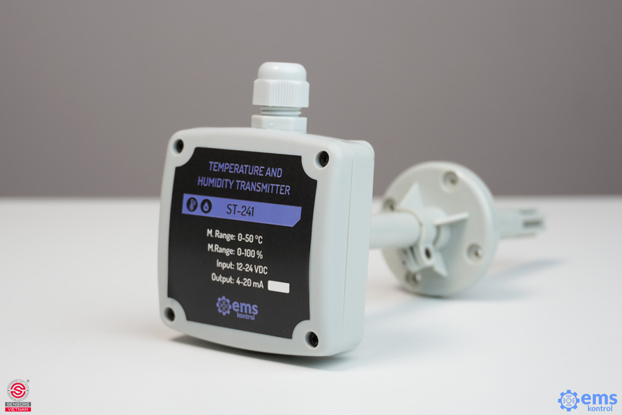 CẢM BIẾN NHIỆT VÀ ĐỘ ẨM ỐNG GIÓ 4-20MA