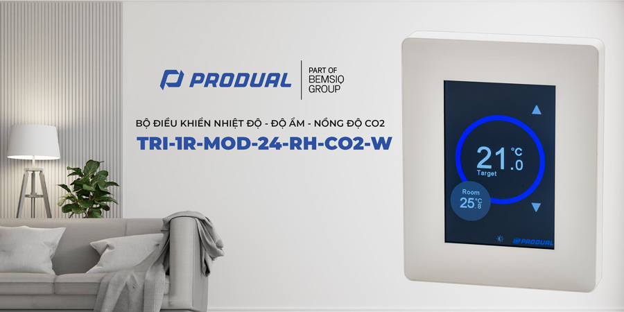 BỘ ĐIỀU KHIỂN NHIỆT ĐỘ-ĐỘ ẨM-NỒNG ĐỘ CO2 TRI-1R-MOD-24-RH-CO2-W