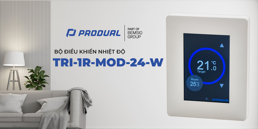 BỘ ĐIỀU KHIỂN NHIỆT ĐỘ GẮN PH&Ograve;NG TRI-1R-MOD-24-W