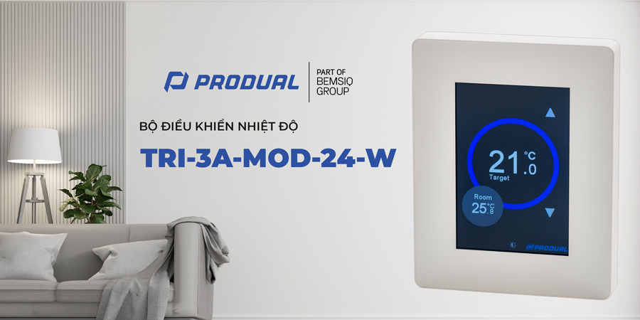 BỘ ĐIỀU KHIỂN NHIỆT ĐỘ GẮN PH&Ograve;NG TRI-3A-MOD-24-B