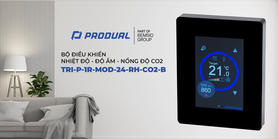 BỘ ĐIỀU KHIỂN NHIỆT ĐỘ-ĐỘ ẨM-NỒNG ĐỘ CO2 TRI-P-1R-MOD-24-RH-CO2-B