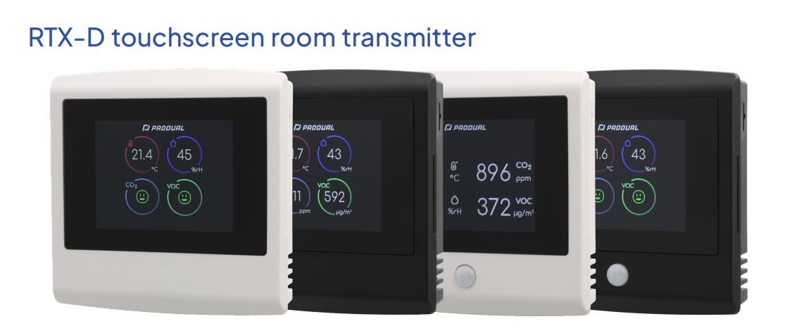 ỨNG DỤNG CỦA CẢM BIẾN GẮN PH&Ograve;NG DẠNG CẢM ỨNG RTX-CO2-D-RH-VOC-BAC