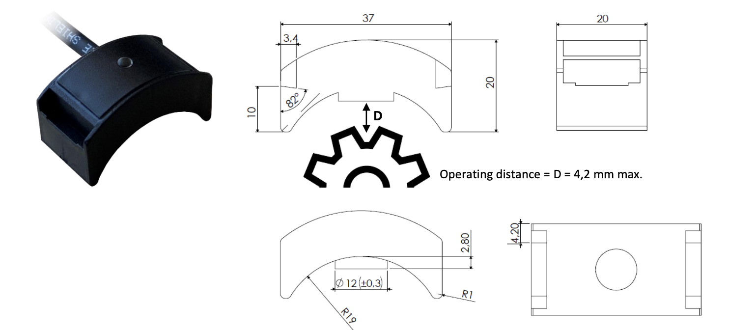 CẢM BIẾN PHÁT HIỆN CHUYỂN ĐỘNG BÁNH RĂNG ATEK AGS 10