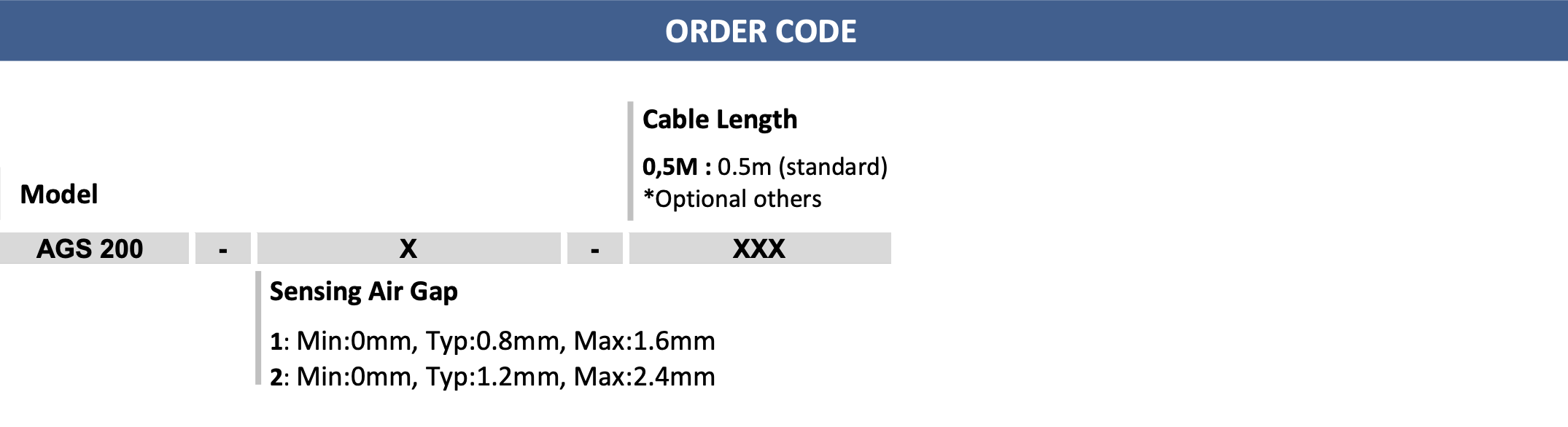 CẢM BIẾN TỐC ĐỘ VÀ HƯỚNG QUAY BÁNH RĂNG ATEK AGS 200