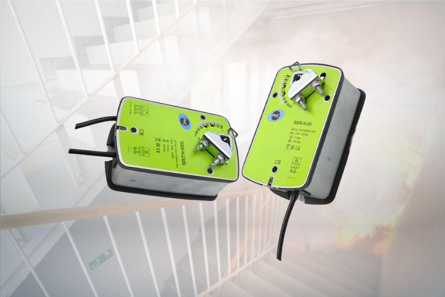 ỨNG DỤNG ĐỘNG CƠ VAN GIÓ HVAC CHO HỆ THỐNG TĂNG ÁP CẦU THANG