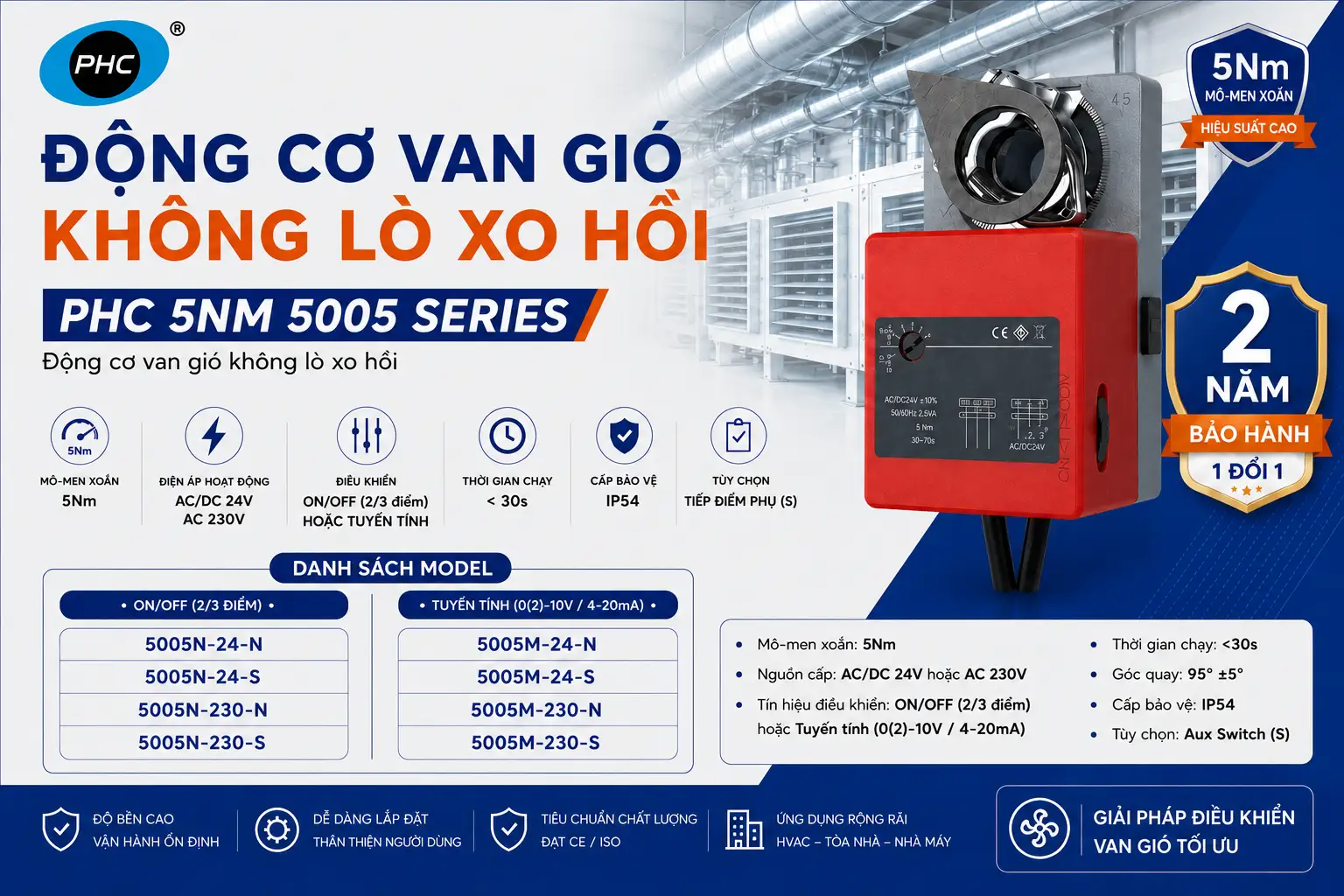 ĐỘNG CƠ VAN GI&Oacute; PHC