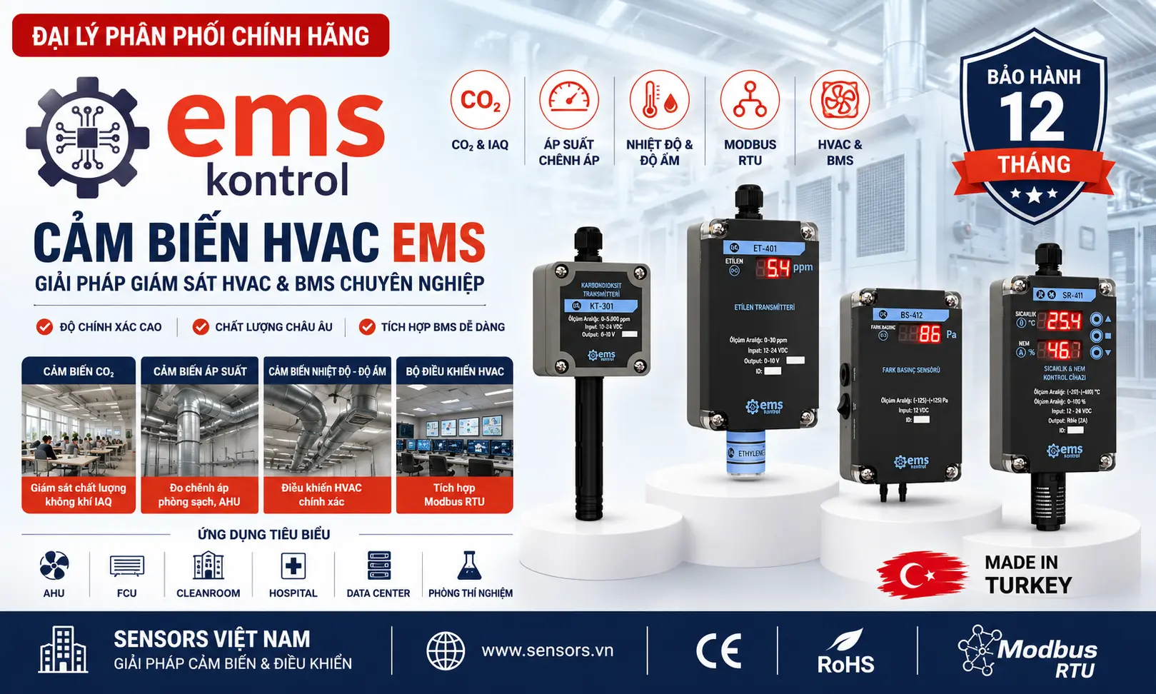 CẢM BIẾN HVAC EMS