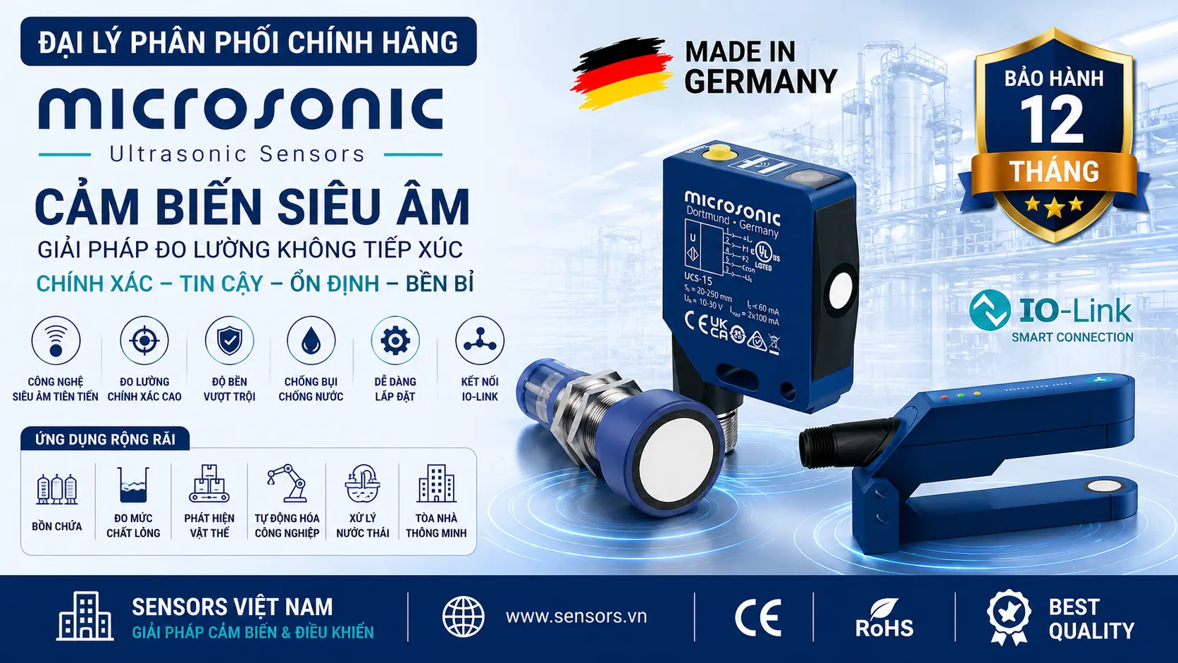 CẢM BIẾN SI&Ecirc;U &Acirc;M MICROSONIC