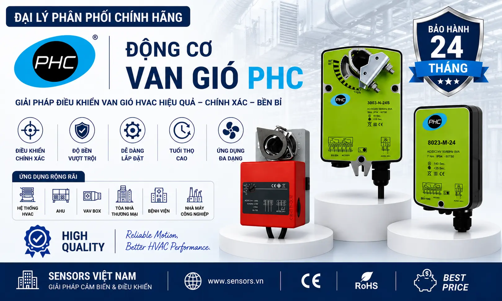 ĐỘNG CƠ VAN GI&Oacute; PHC