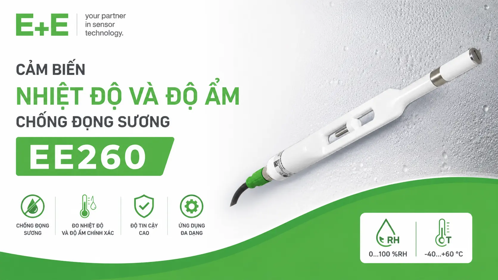 CẢM BIẾN NHIỆT ĐỘ V&Agrave; ĐỘ ẨM CHỐNG ĐỌNG SƯƠNG EE260