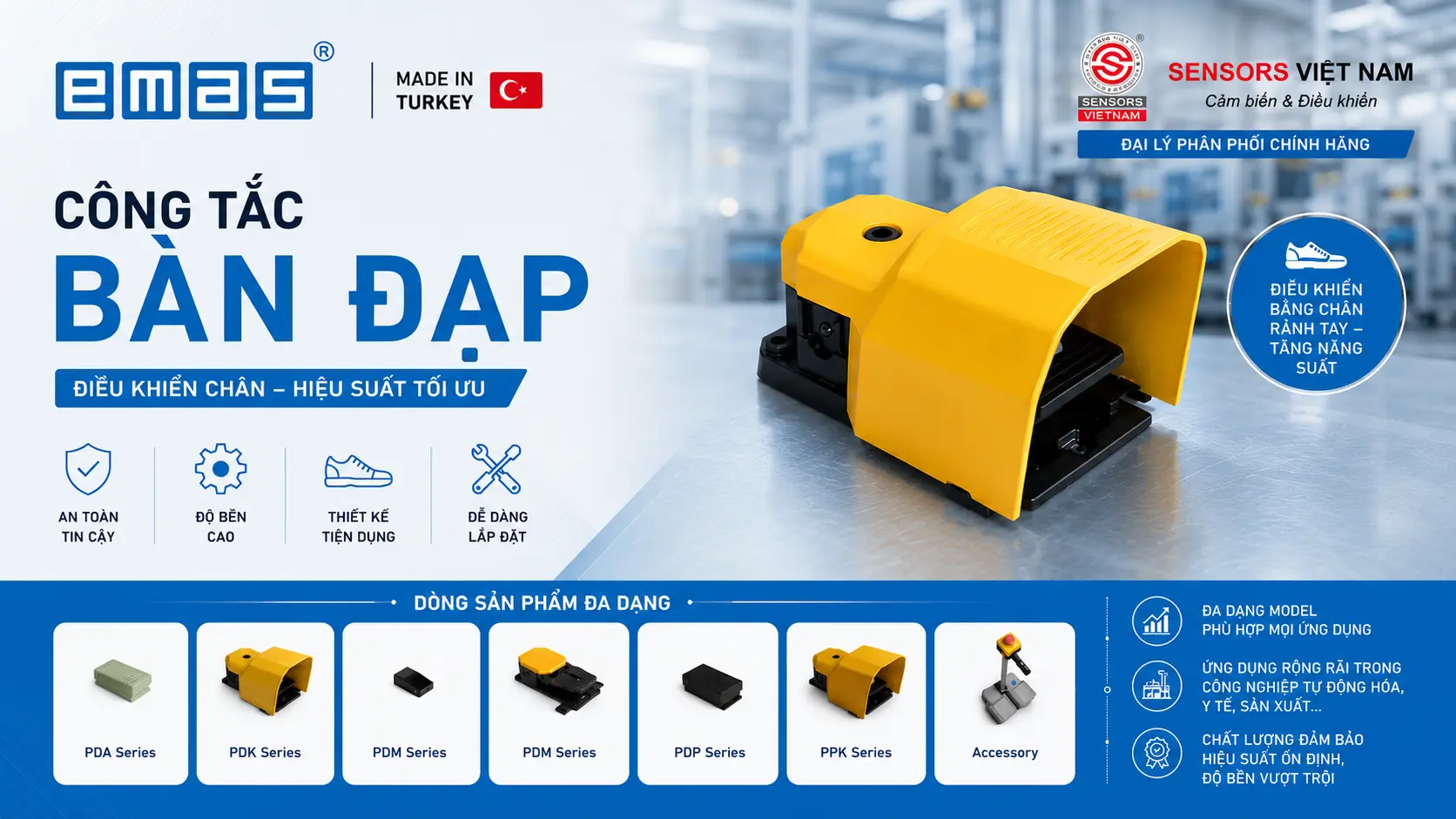 CÔNG TẮC BÀN ĐẠP