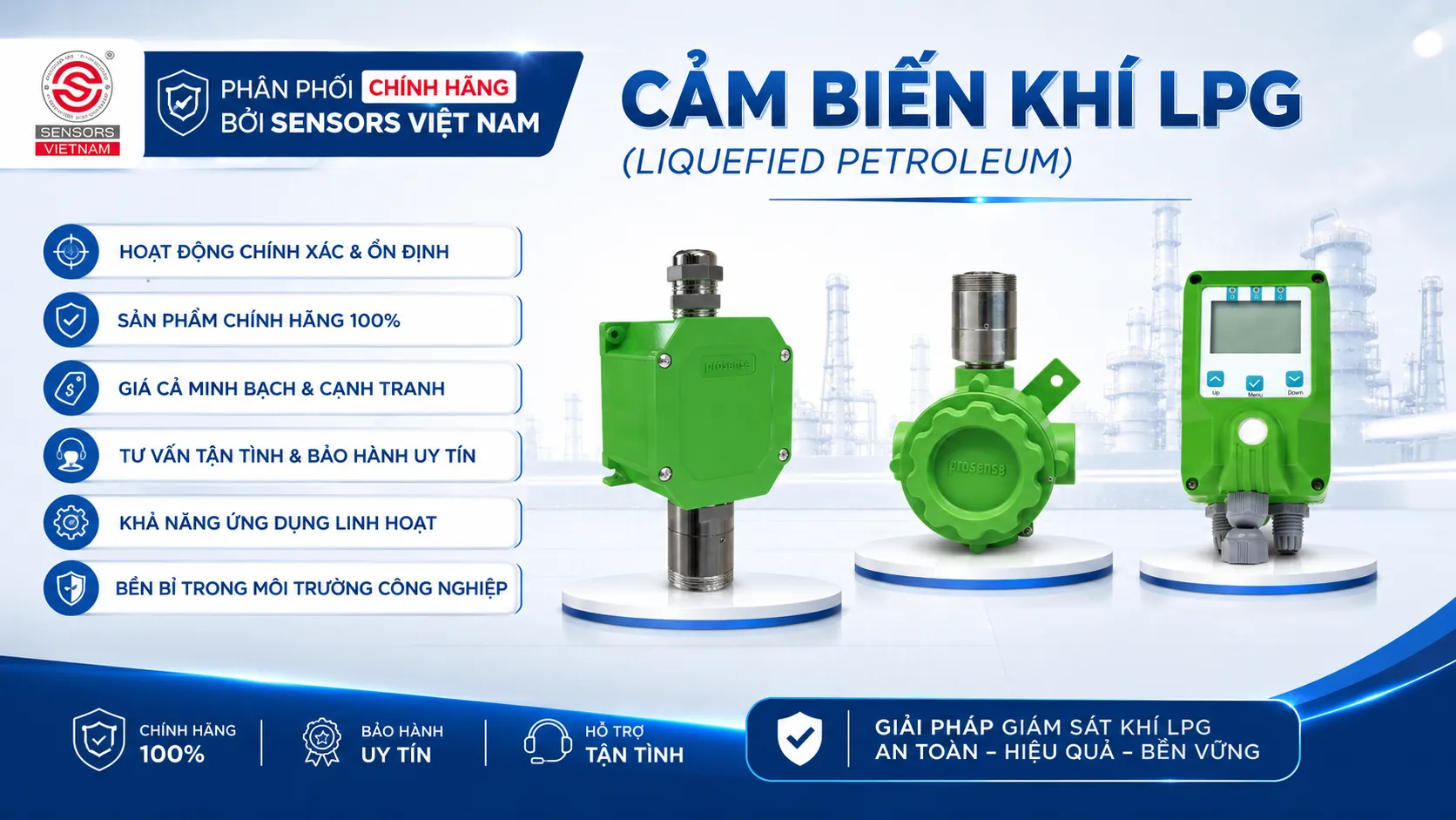 CẢM BIẾN KH&Iacute; LPG (LIQUEFIED PETROLEUM) 
