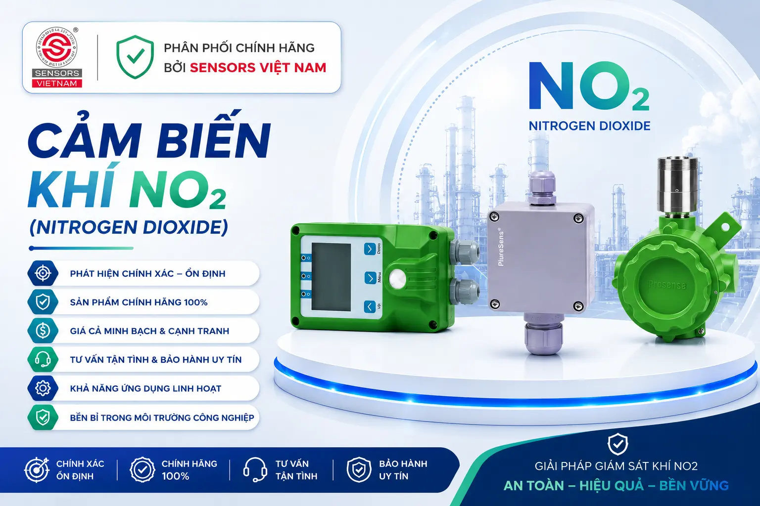 CẢM BIẾN KH&Iacute; NO2 (NITROGEN DIOXIDE)