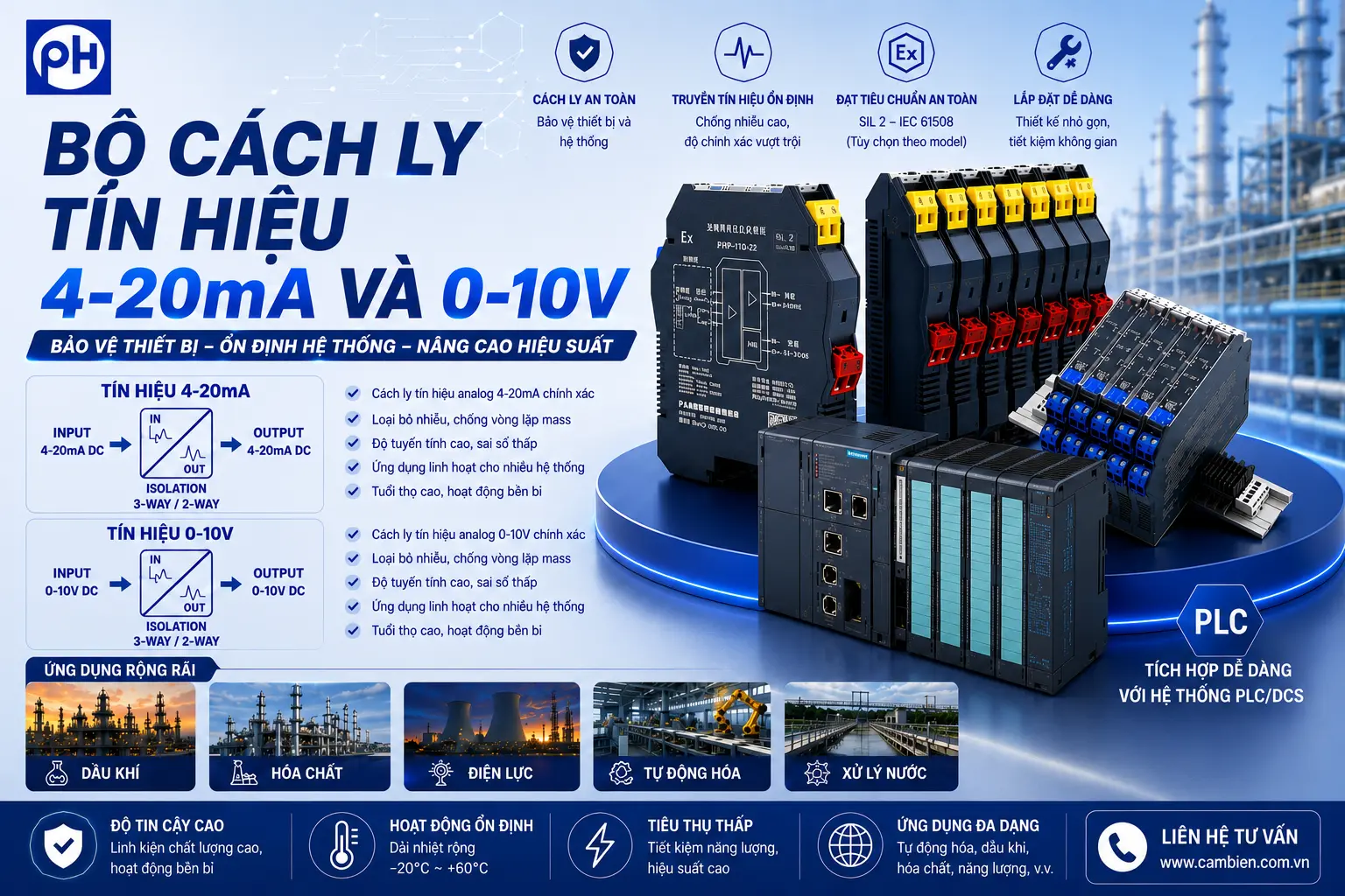 BỘ C&Aacute;CH LY T&Iacute;N HIỆU 0-10V