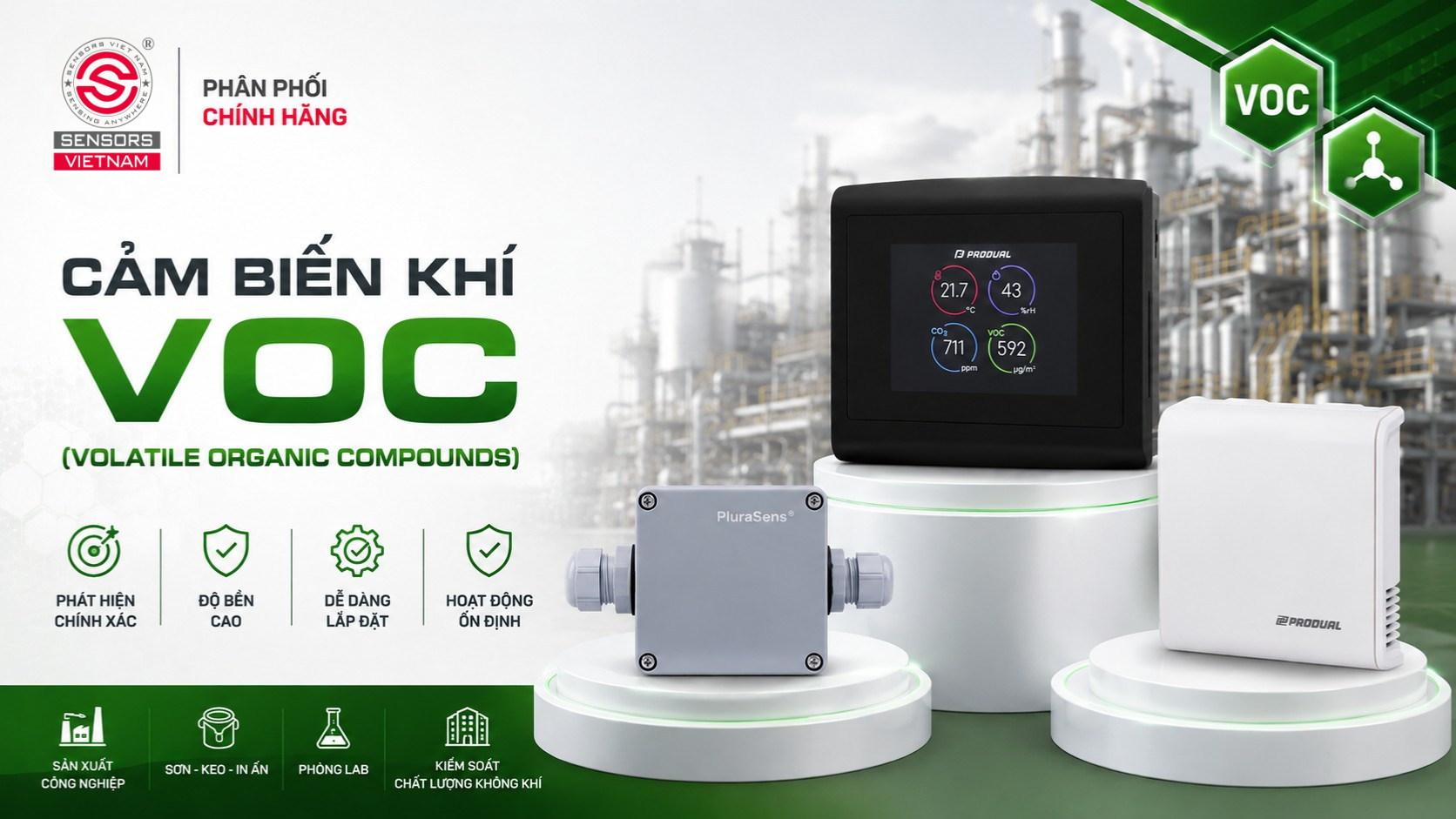 CẢM BIẾN KH&Iacute; VOC (VOLATILE ORGANIC COMPOUNDS)