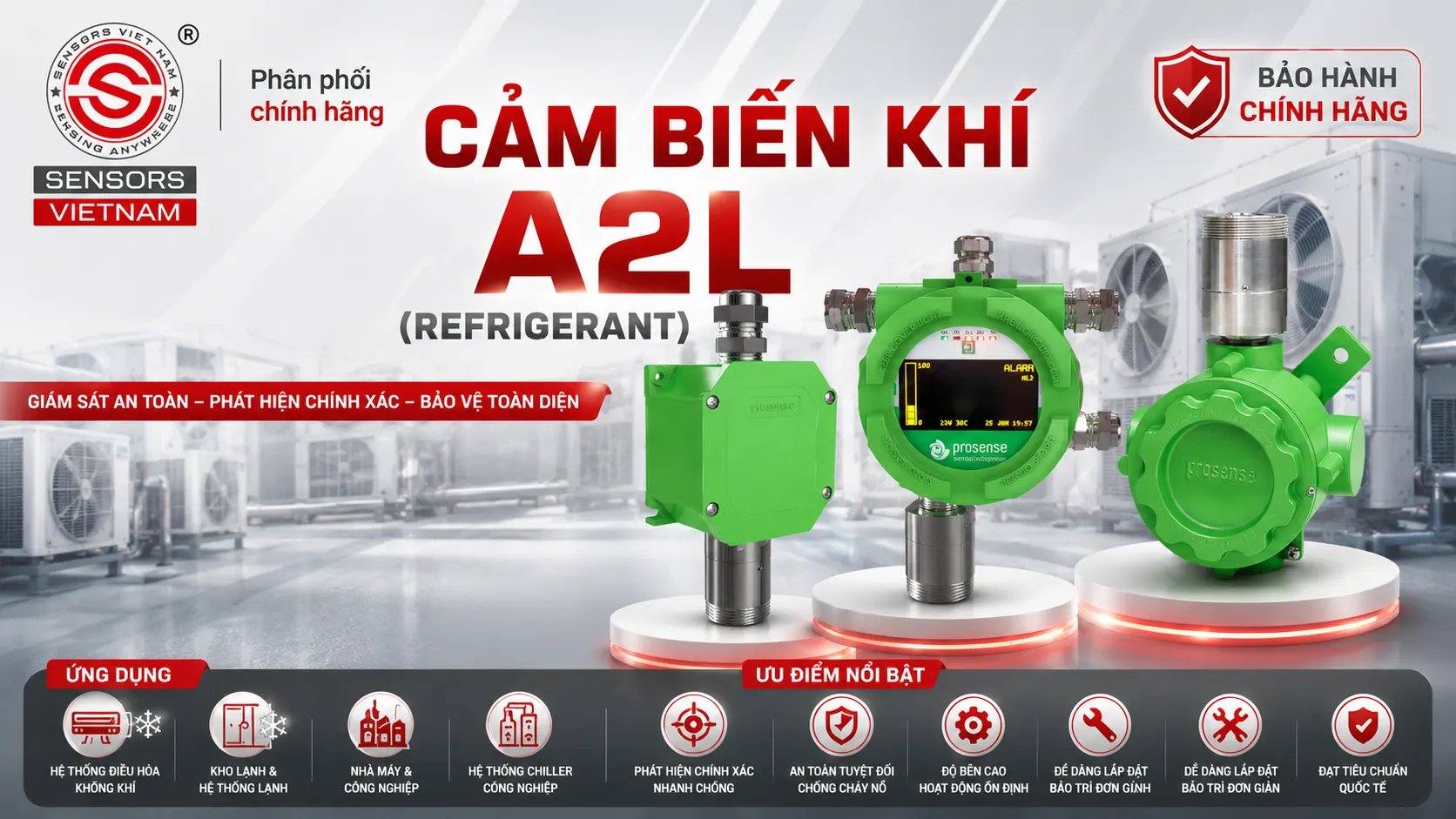 CẢM BIẾN KHÍ A2L (REFRIGERANT)