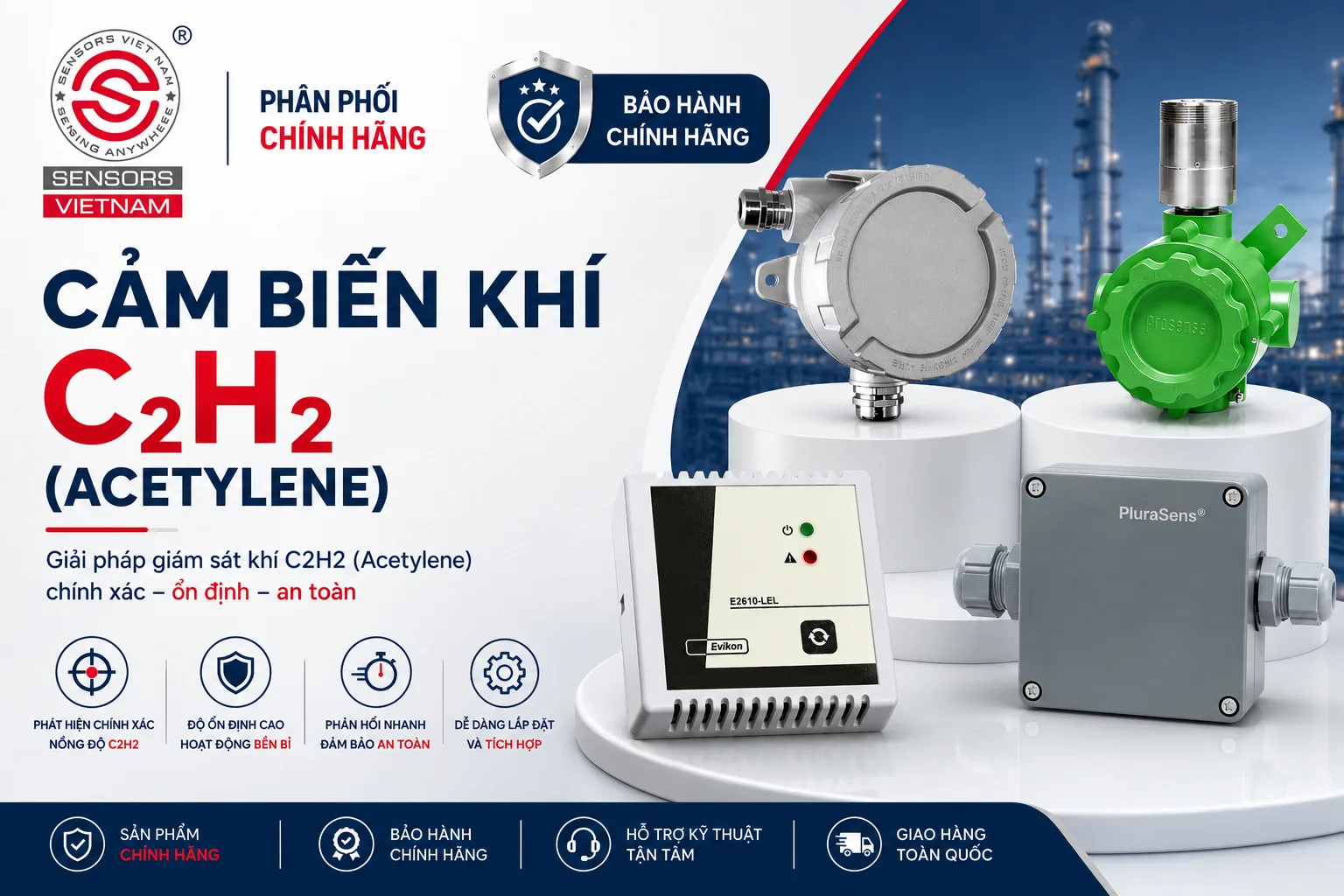 CẢM BIẾN KHÍ C2H2 (ACETYLENE)