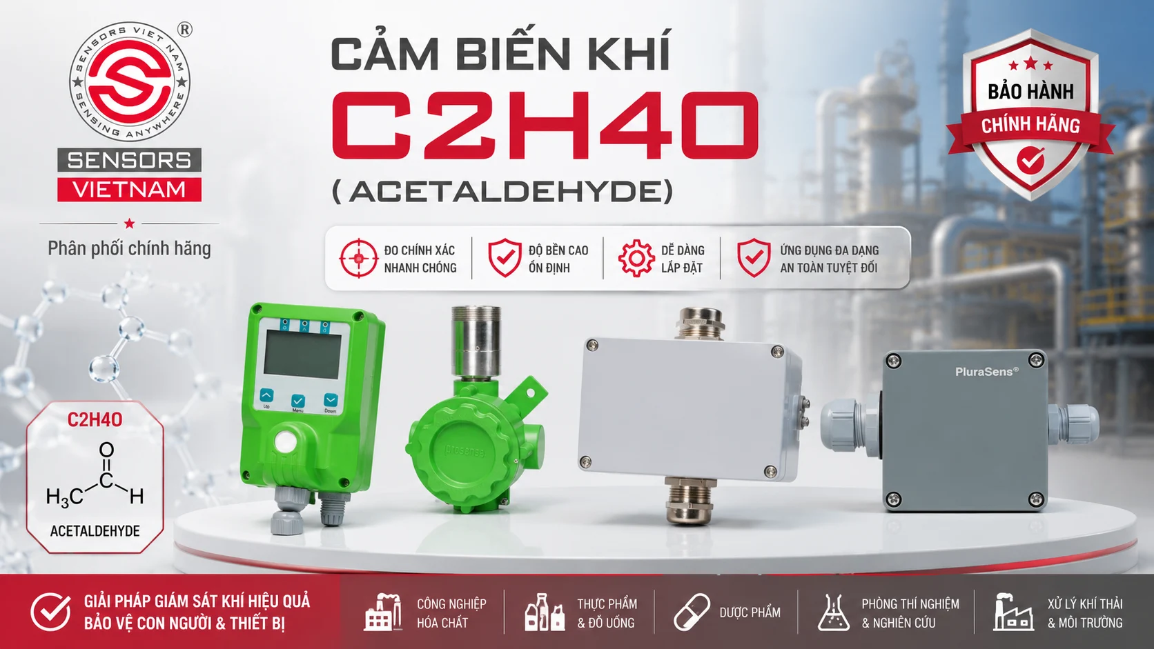 CẢM BIẾN KHÍ C2H4O (ACETALDEHYDE)