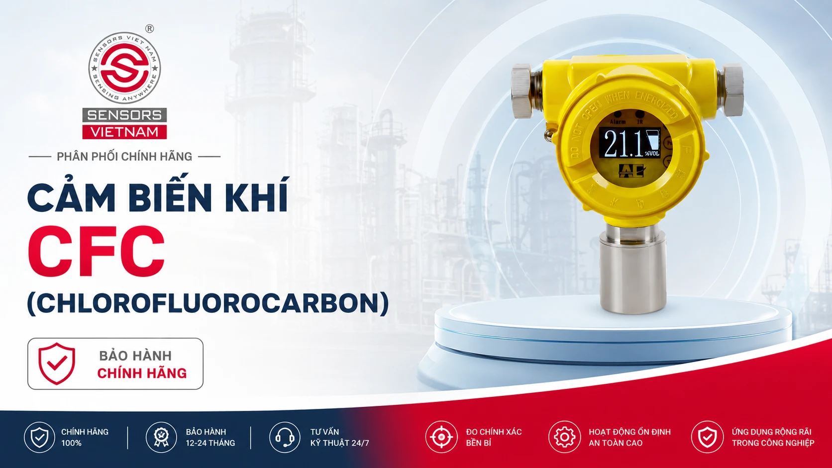 CẢM BIẾN KHÍ CFC (CHLOROFLUOROCARBON)
