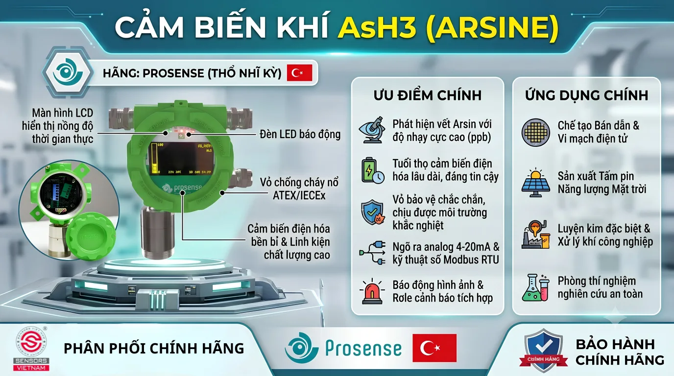 CẢM BIẾN KHÍ AsH3 (ARSINE)