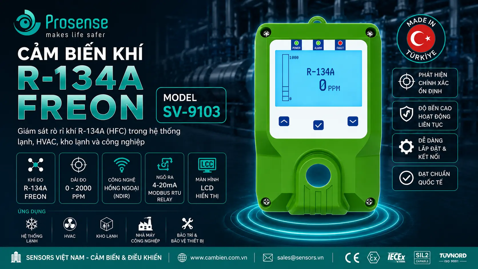 CẢM BIẾN KH&Iacute; R134A