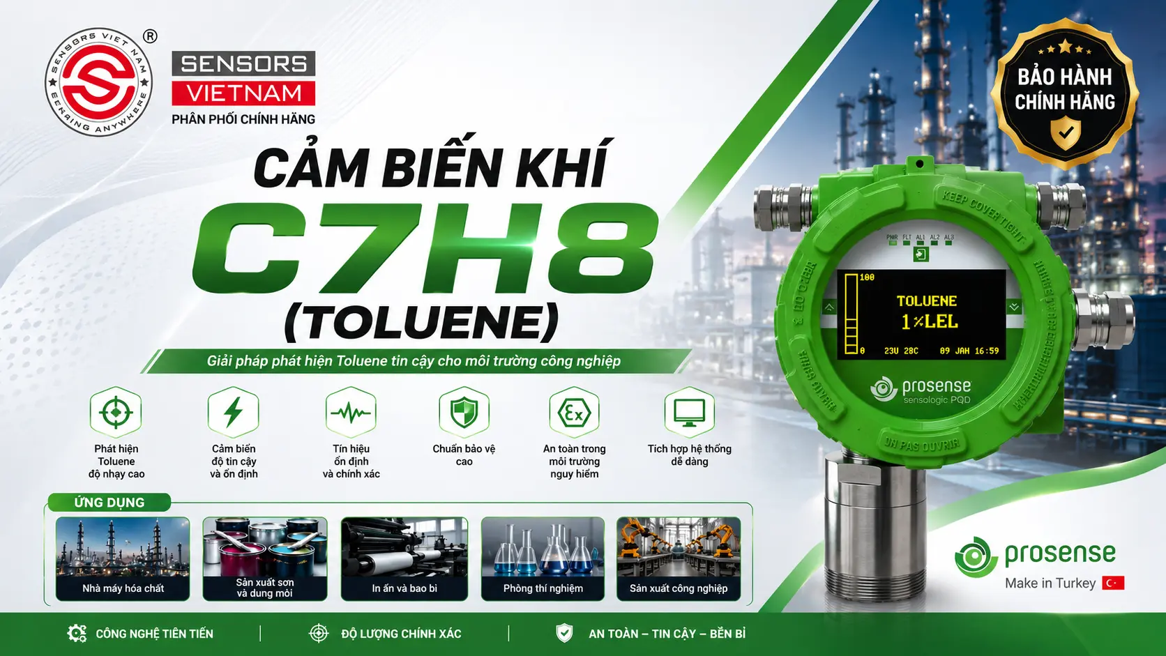 CẢM BIẾN KHÍ C7H8 (TOLUENE)