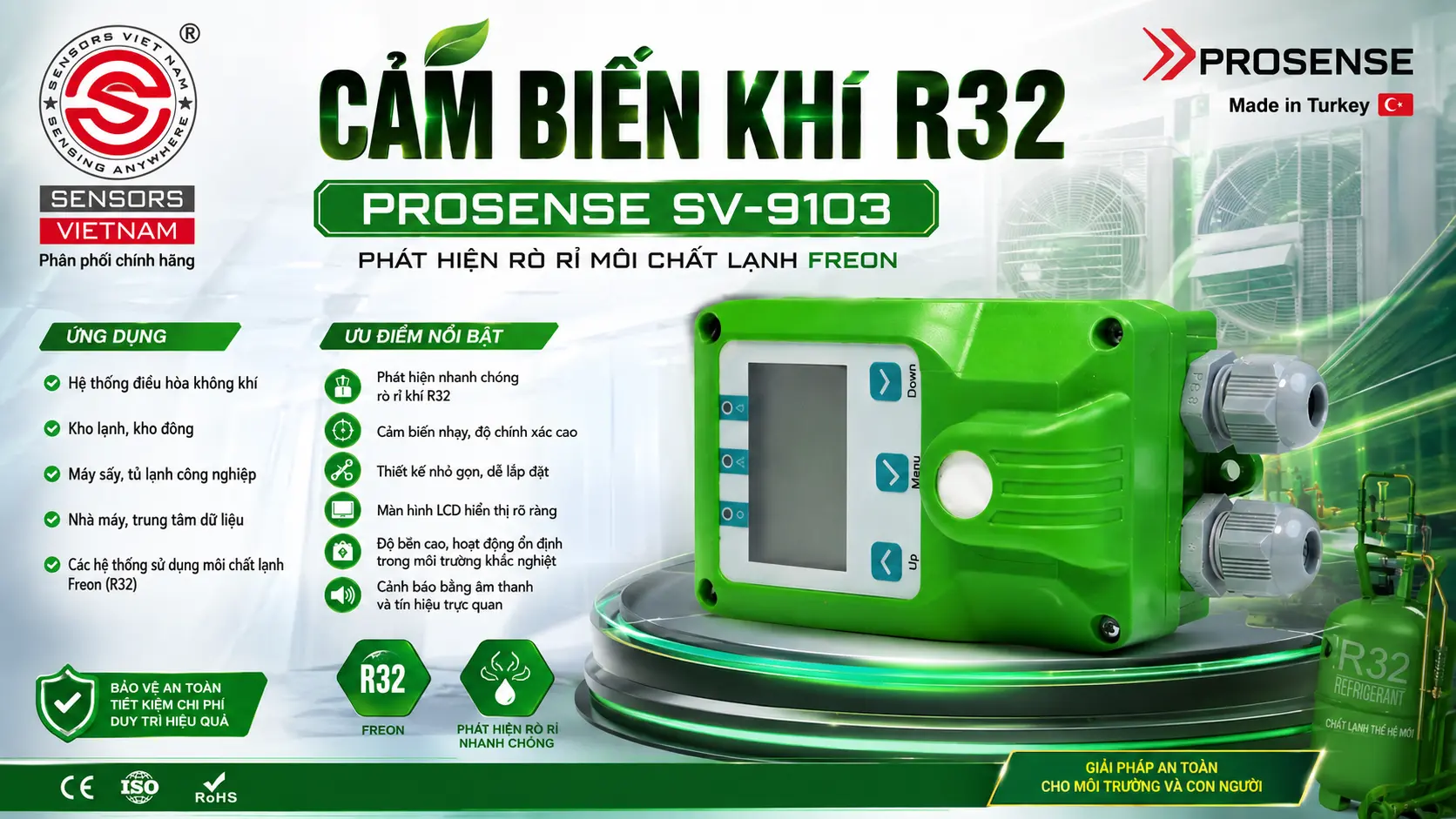 CẢM BIẾN KHÍ R22