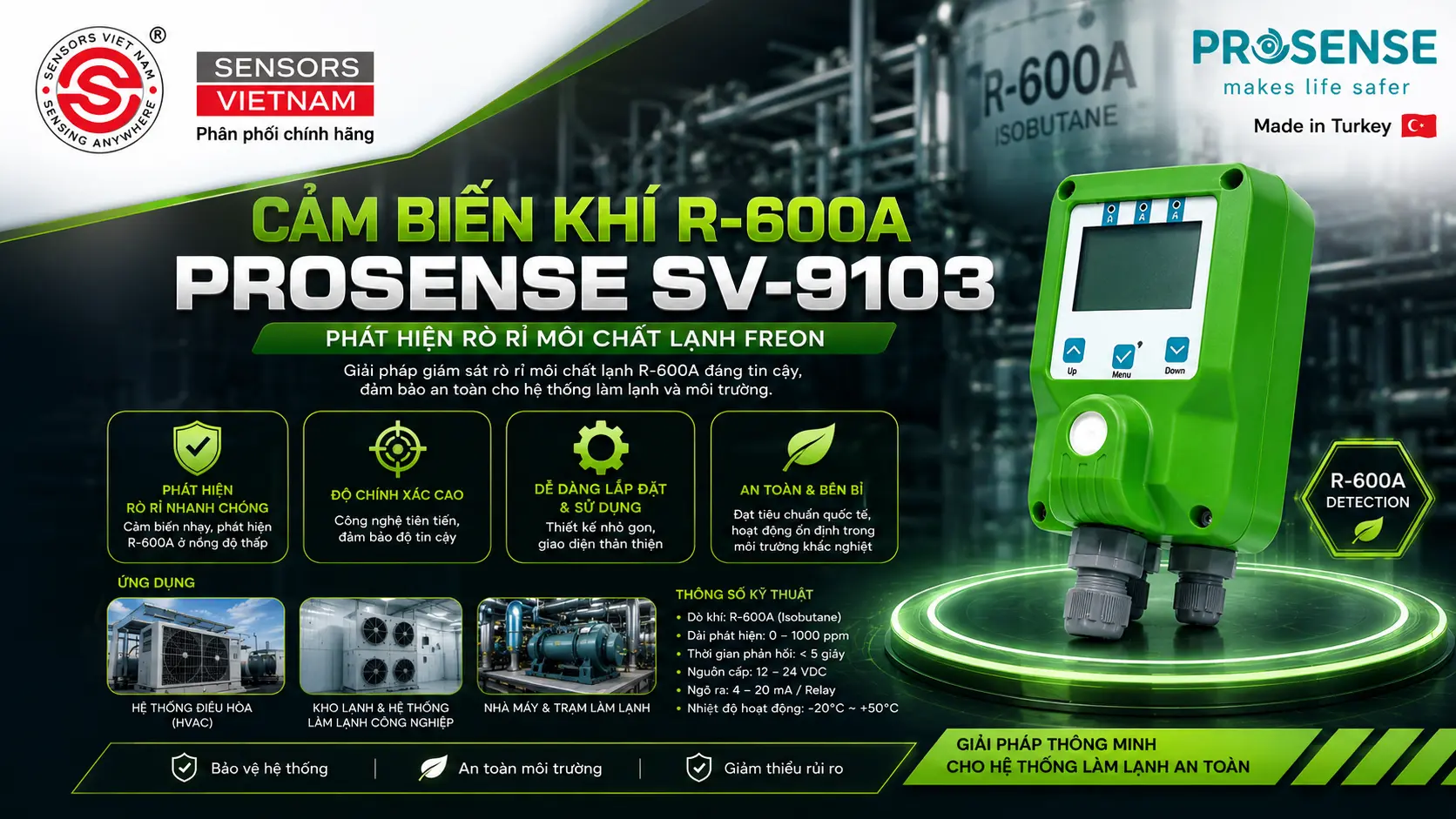 CẢM BIẾN KHÍ R600A