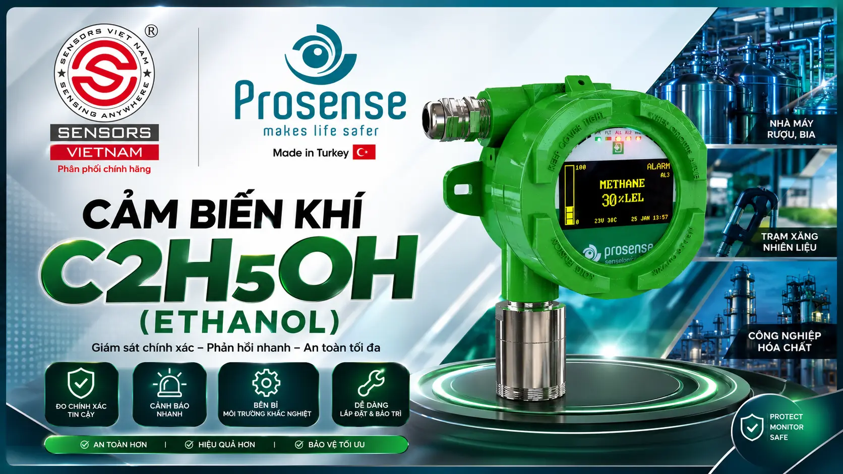 CẢM BIẾN KHÍ C2H5OH (ETHANOL)
