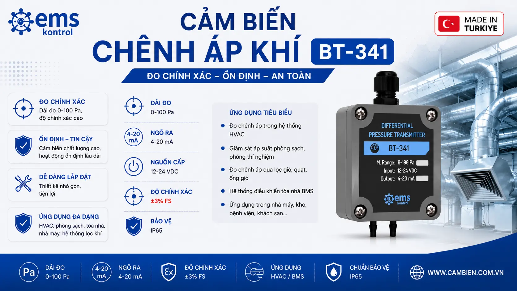 CẢM BIẾN CHÊNH ÁP