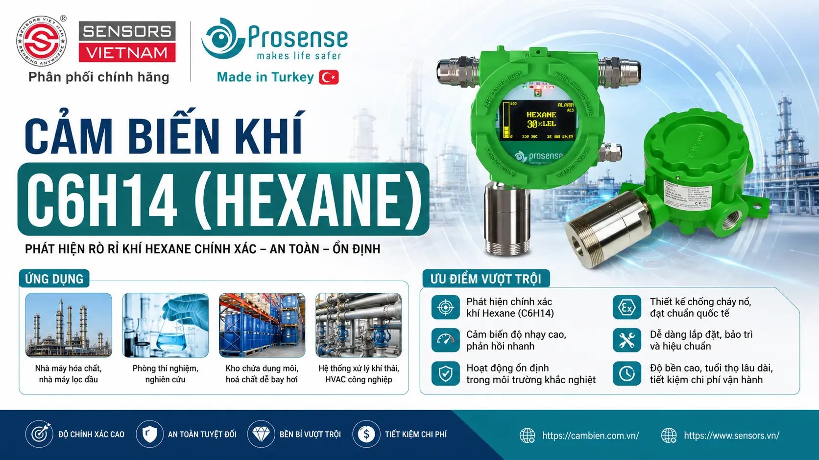 CẢM BIẾN KHÍ C6H14 (HEXANE)