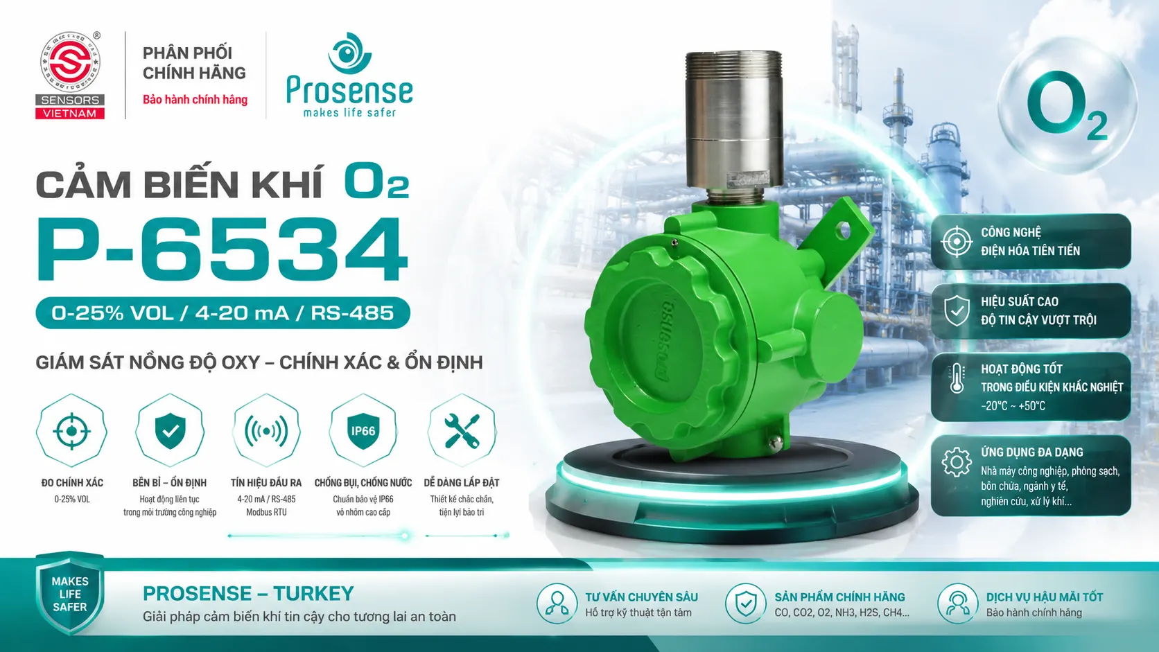 CẢM BIẾN KHÍ O2 P-6534