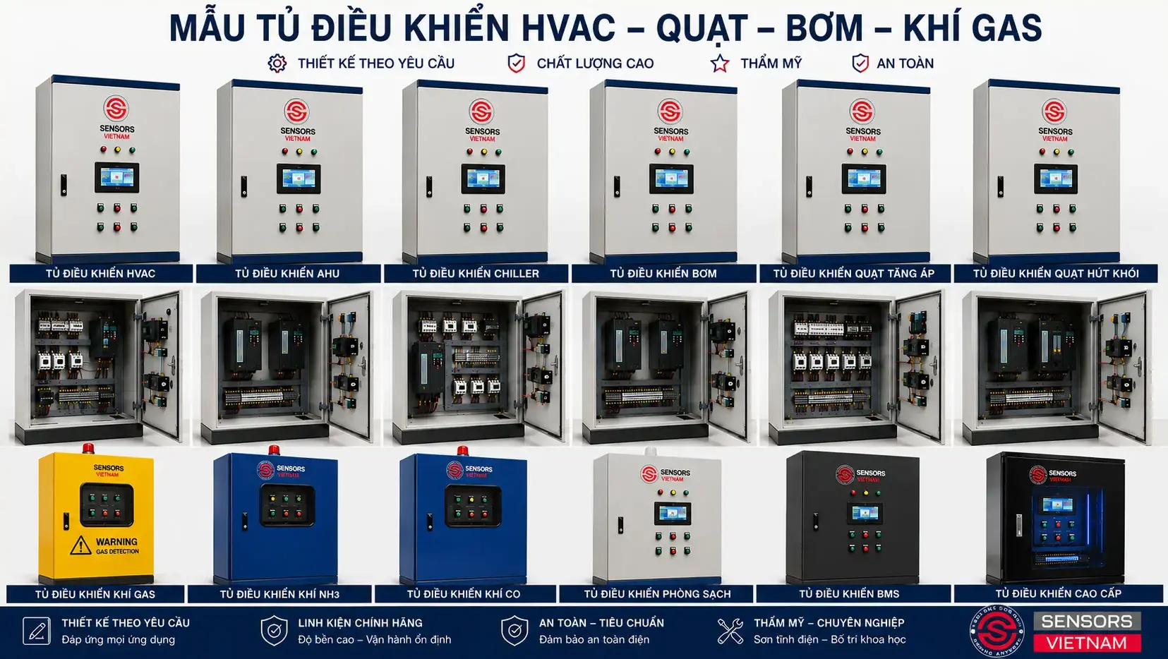 TỦ ĐIỀU KHIỂN CHẤT LƯỢNG - GIÁ TỐT TẠI SENSORS VIỆT NAM