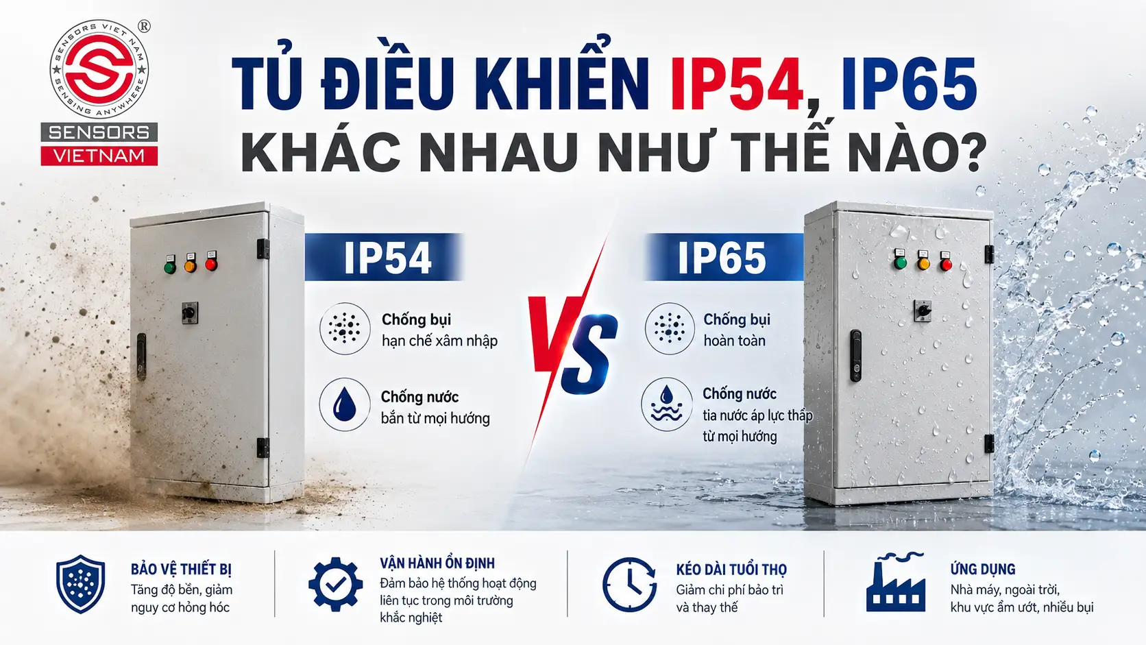 TỦ ĐIỀU KHIỂN IP54 & TỦ ĐIỀU KHIỂN IP65