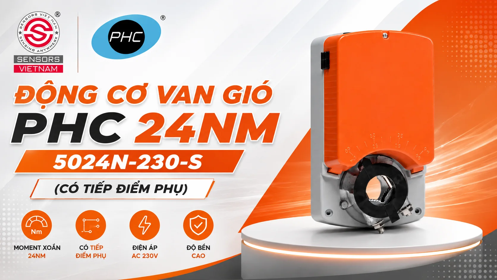 ĐỘNG CƠ VAN GIÓ PHC 24NM 5024N-230-S