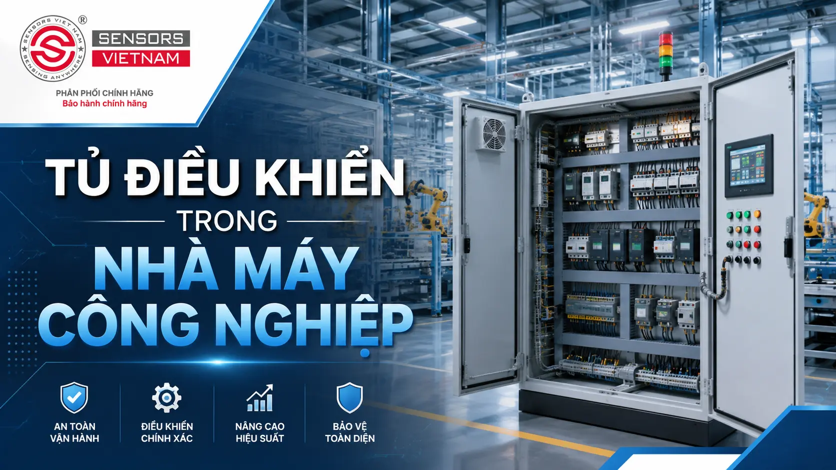 TỦ ĐIỀU KHIỂN TRONG NHÀ MÁY CÔNG NGHIỆP