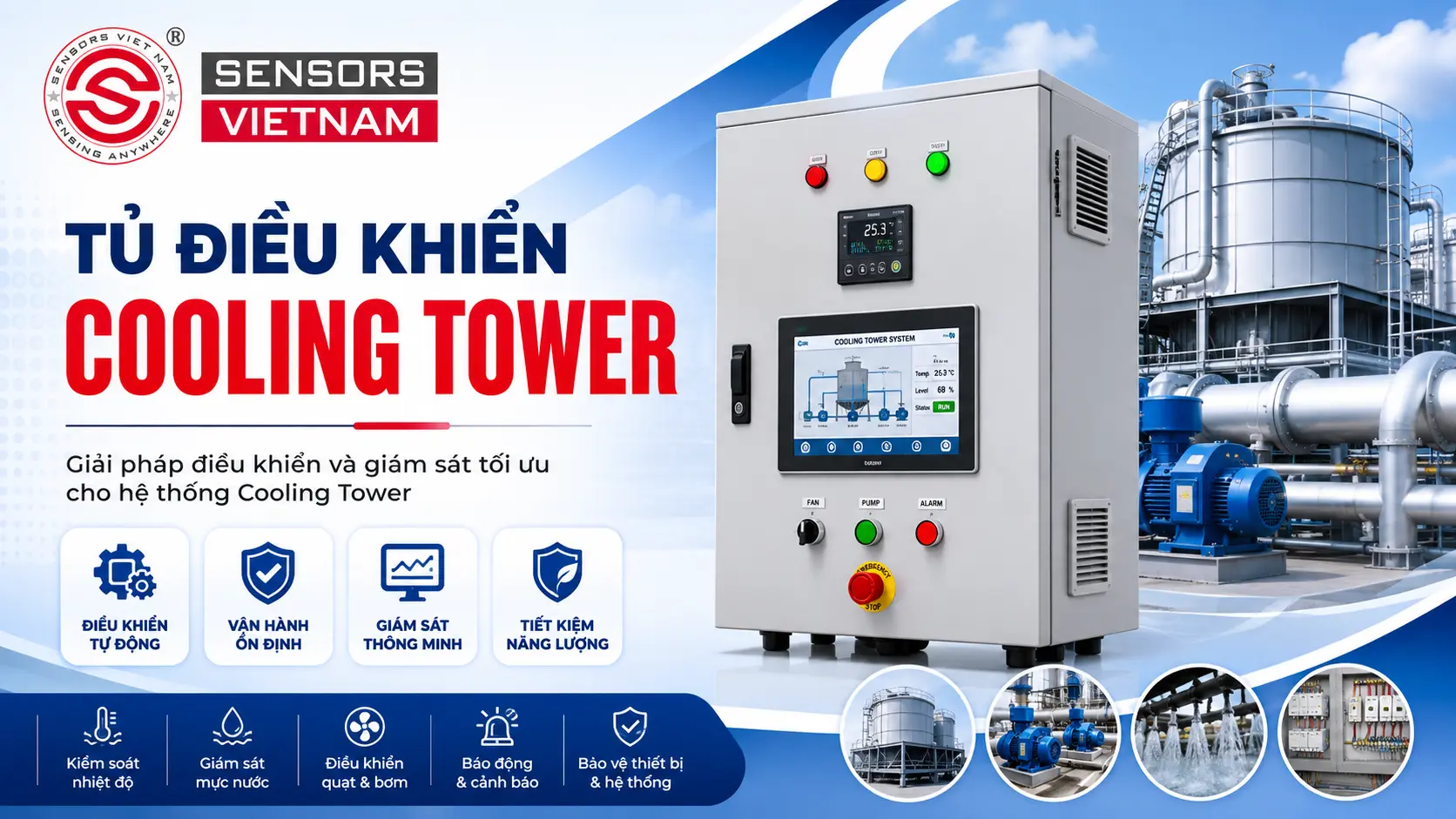 TỦ ĐIỀU KHIỂN COOLING TOWER