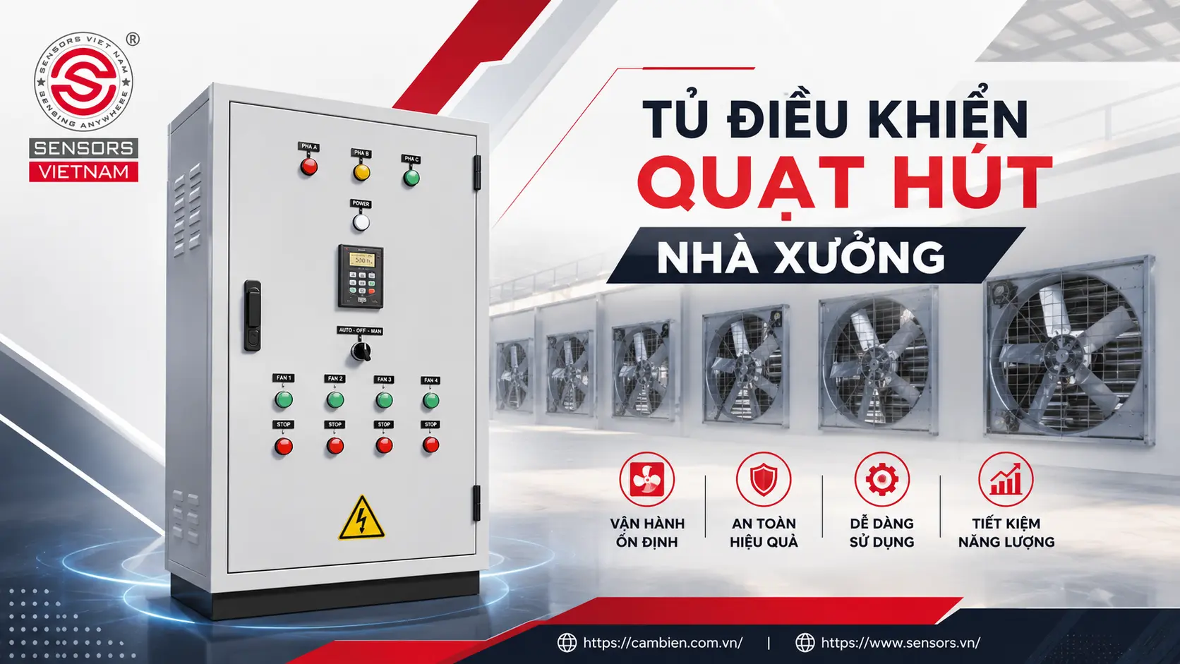 TỦ ĐIỀU KHIỂN QUẠT H&Uacute;T NH&Agrave; XƯỞNG