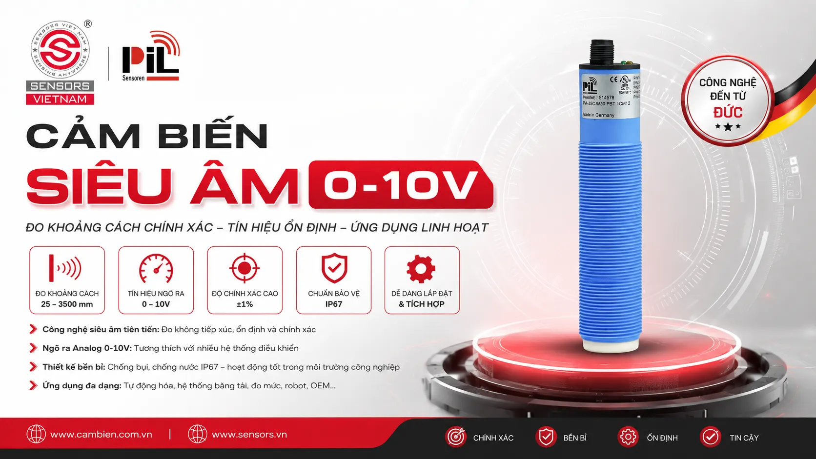 CẢM BIẾN SI&Ecirc;U &Acirc;M 0-10V