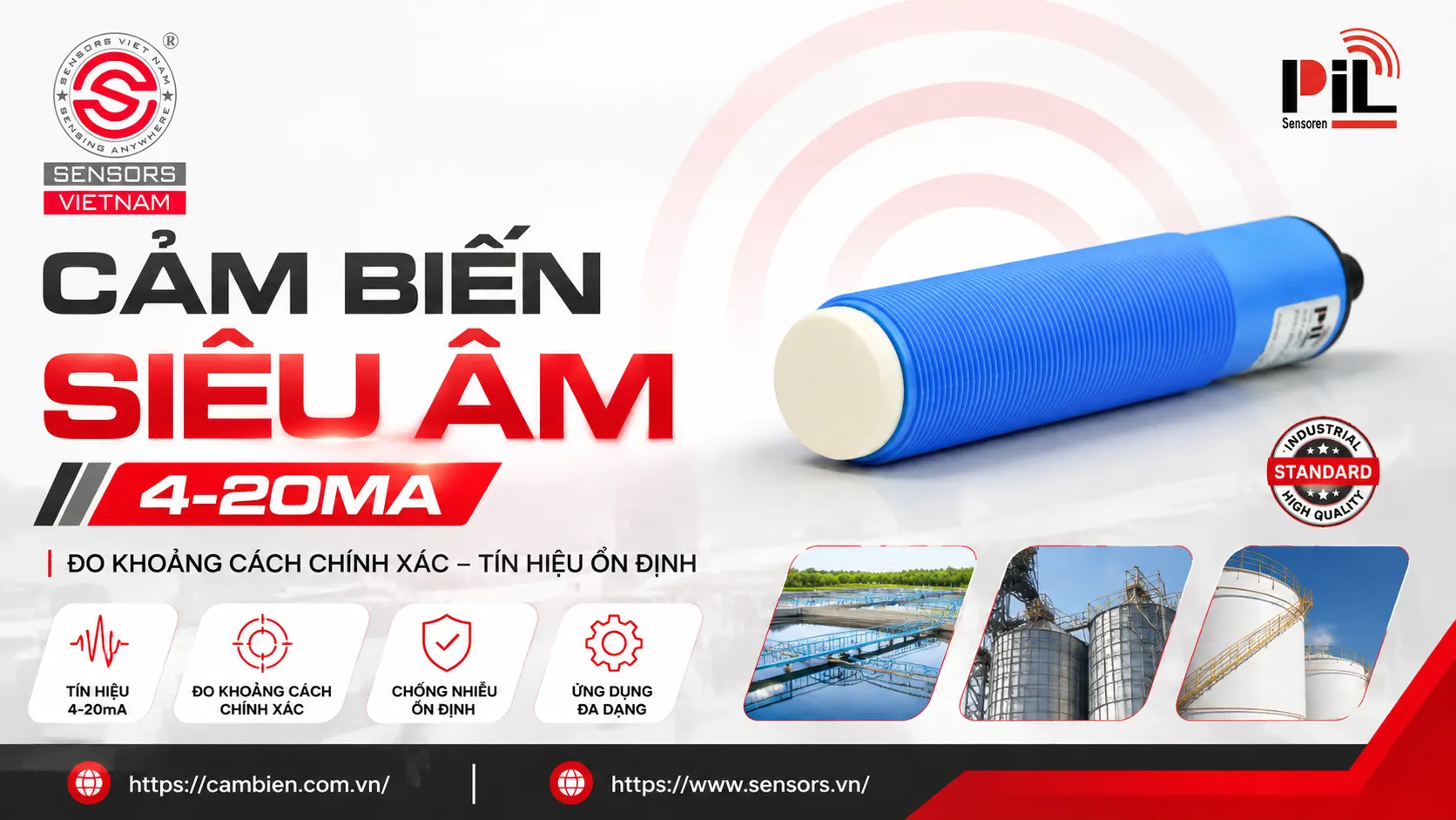 CẢM BIẾN SI&Ecirc;U &Acirc;M 4-20MA