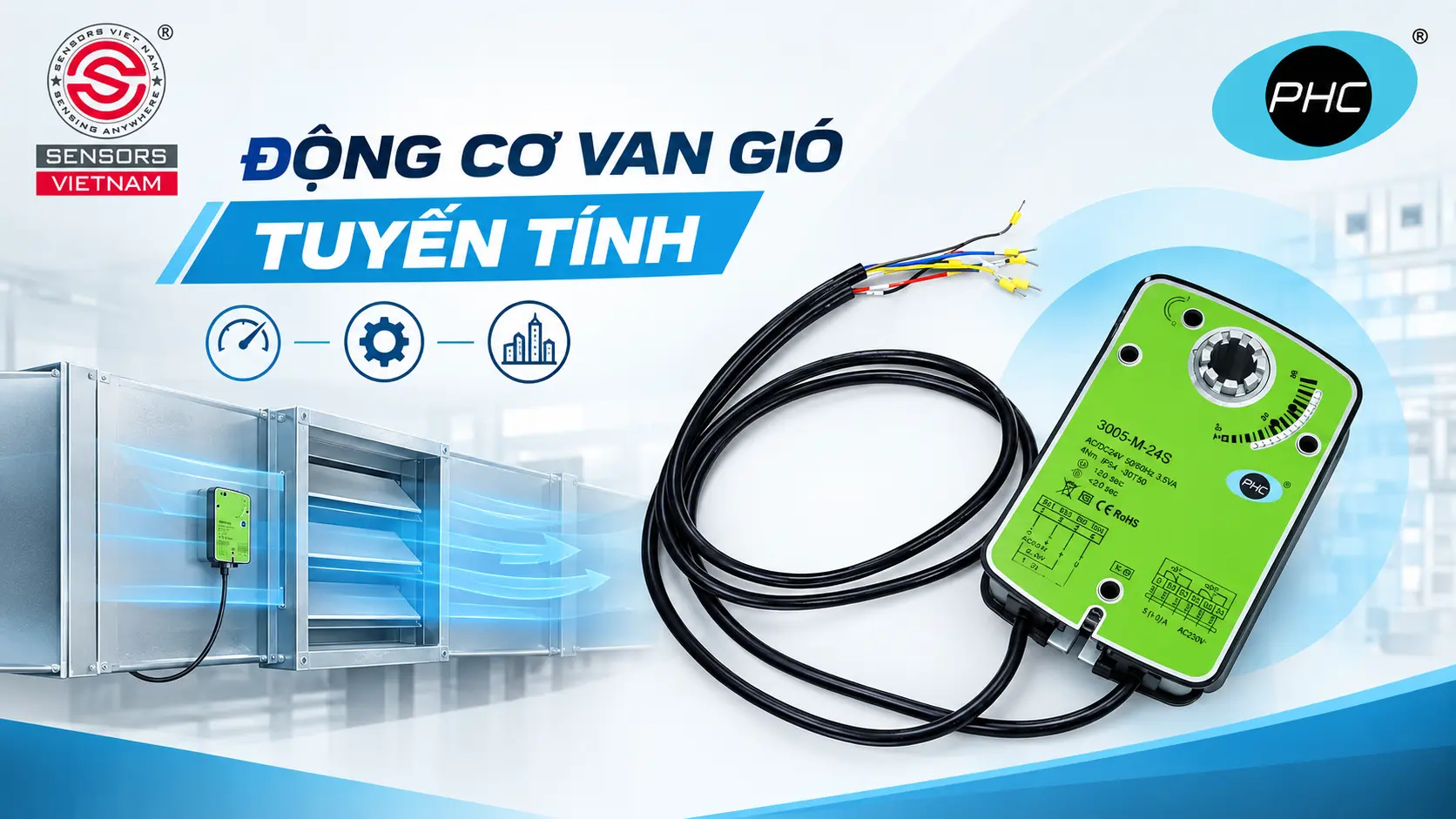 ĐỘNG CƠ VAN GI&Oacute; TUYẾN T&Iacute;NH
