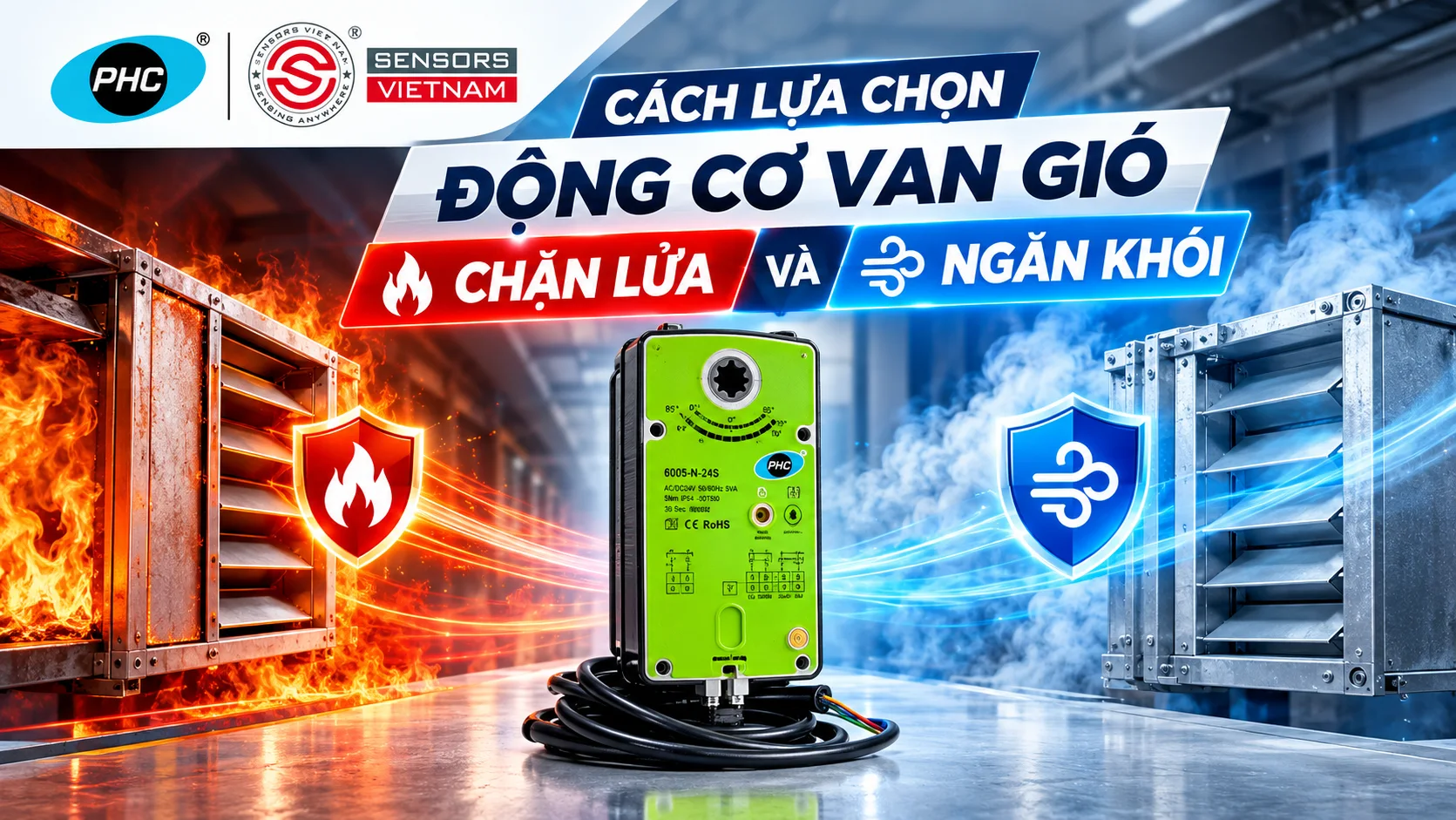 ĐỘNG CƠ VAN GI&Oacute; CHẶN LỬA V&Agrave; ĐỘNG CƠ VAN GI&Oacute; NGĂN KH&Oacute;I