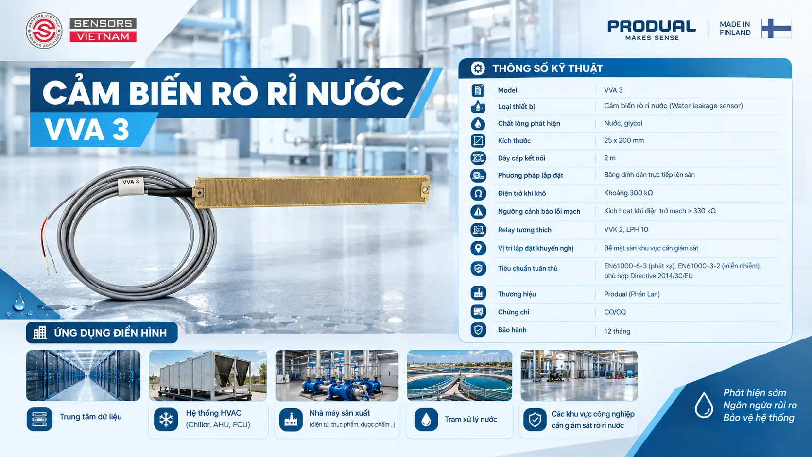 CẢM BIẾN RÒ RỈ NƯỚC VVA 3