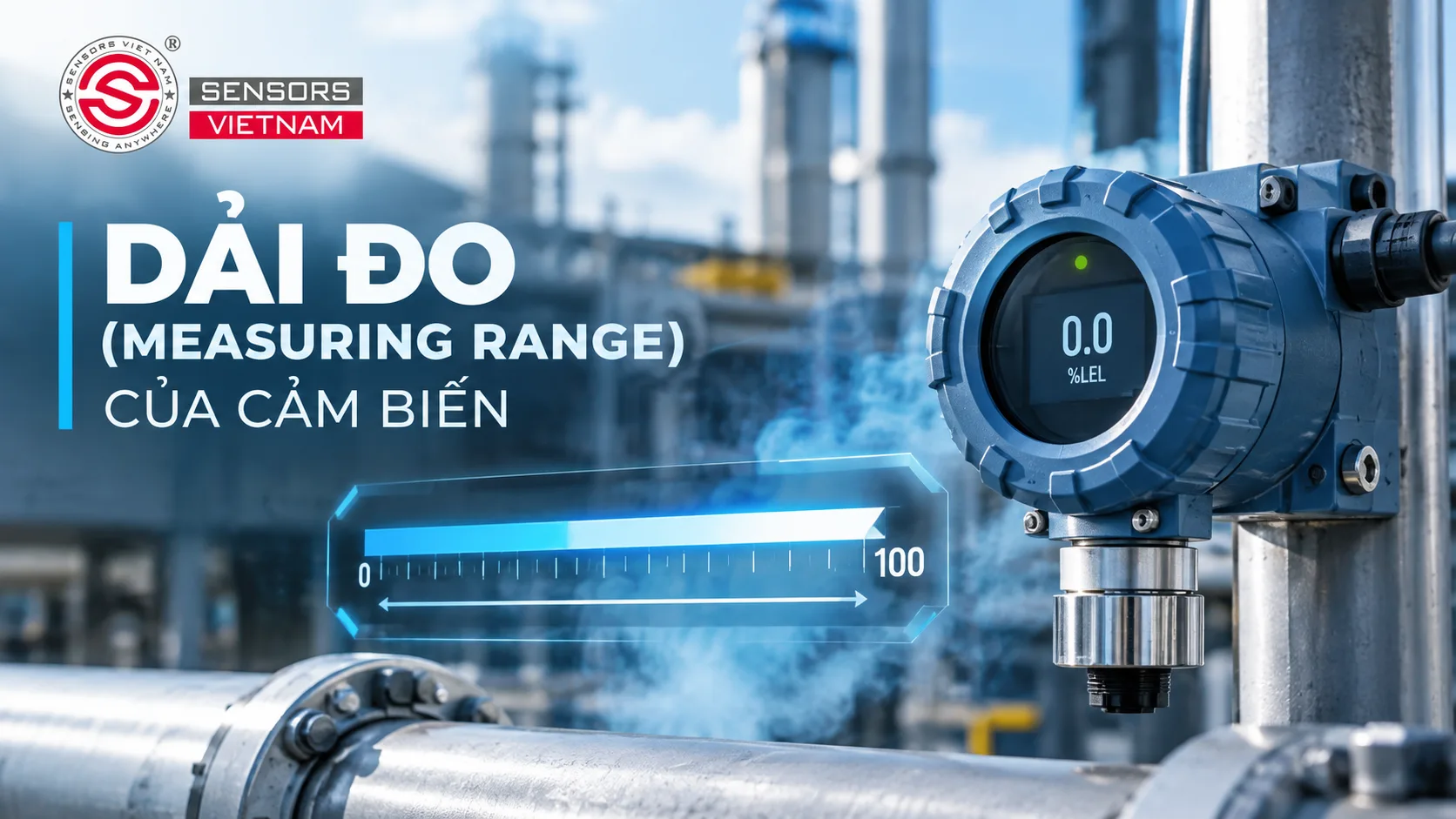 DẢI ĐO (MEASURING RANGE) CỦA CẢM BIẾN