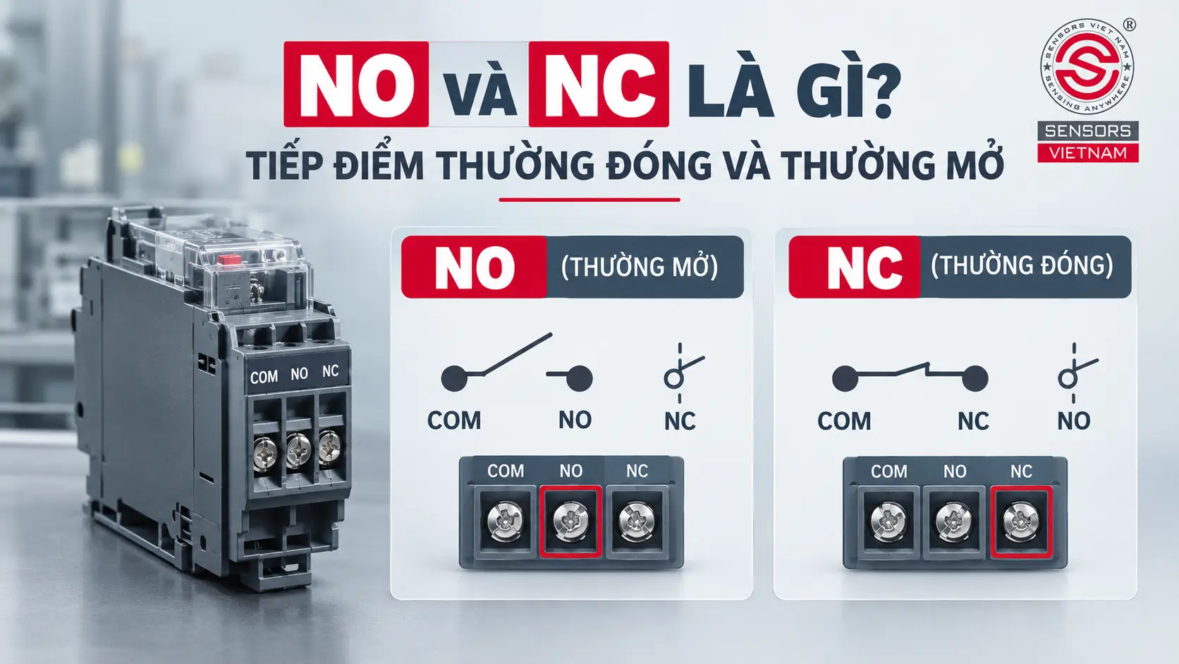 NO VÀ NC LÀ GÌ? TIẾP ĐIỂM THƯỜNG ĐÓNG VÀ THƯỜNG MỞ