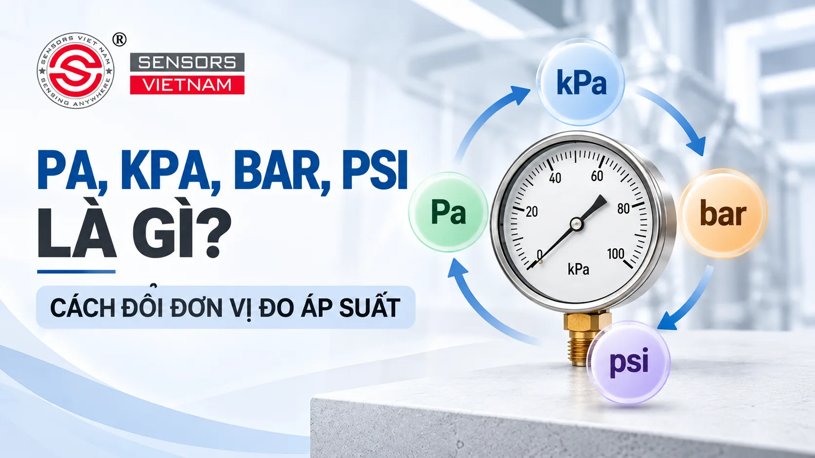 PA, KPA, BAR, PSI L&Agrave; G&Igrave;? C&Aacute;CH ĐỔI ĐƠN VỊ ĐO &Aacute;P SUẤT