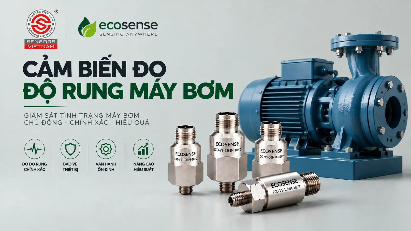 CẢM BIẾN ĐO ĐỘ RUNG MÁY BƠM